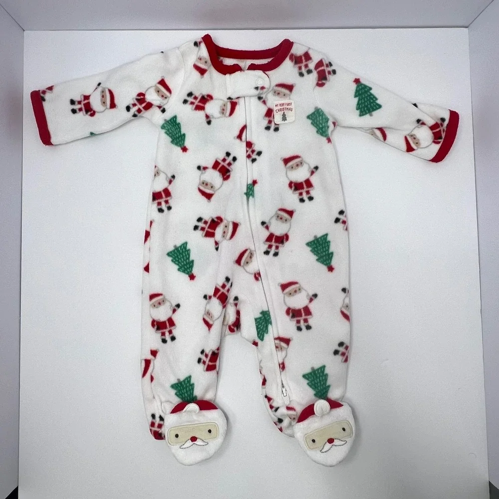 NB Santa Fleece Sleep and Play 